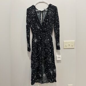 Kids XL Art Class Black Dress Built In Shorts Long Sleeved